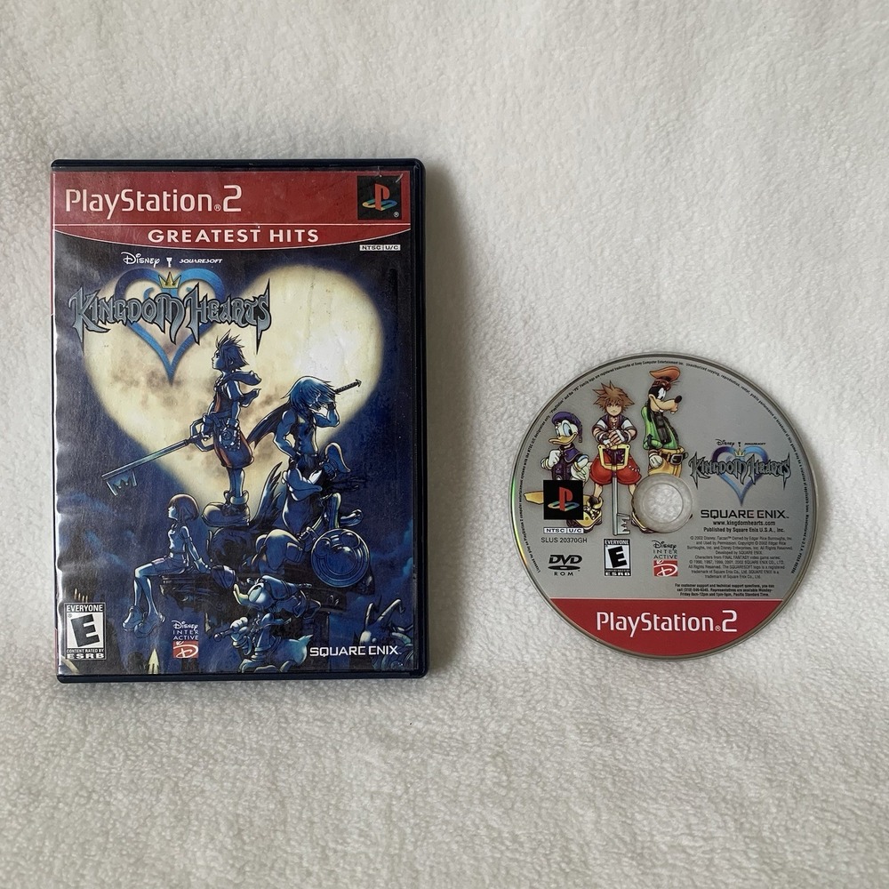 Kingdom Hearts Sony PlayStation 2 2002 PS2 Greatest Hits -NO MANUAL-Tested